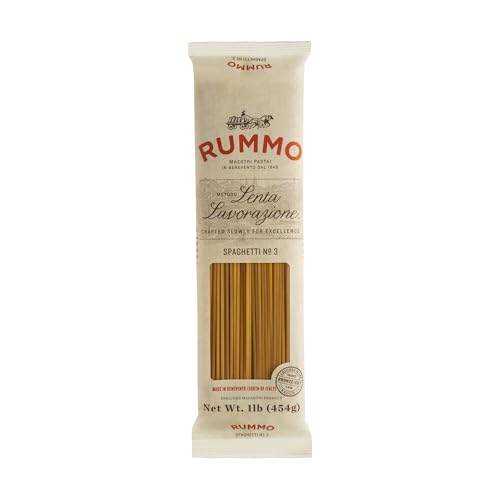 Rummo Spaghetti Pasta N.3 - Spaghetti Pasta Noodles, Durum Wheat Pasta, Thin Spaghetti Noodles, Italian Pasta, Dry Pasta - 16 Ounce (Pack of 1)