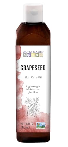 Aura Cacia - Pure Grapeseed Oil | Non-GMO Project Verified | 16 fl. oz.