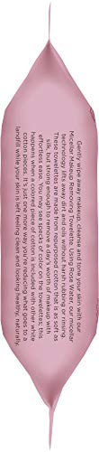 Face Wipes, Burt's Bees Facial Cleansing, Makeup Remover Towelettes with Rose Water, 3 in 1 Hydrating Micellar Cleanser, 30 Count