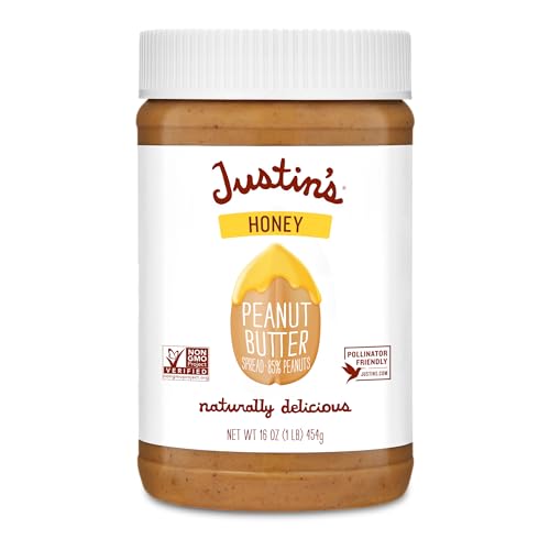 Justins, Peanut Butter Blend Honey Jar, 16 Ounce