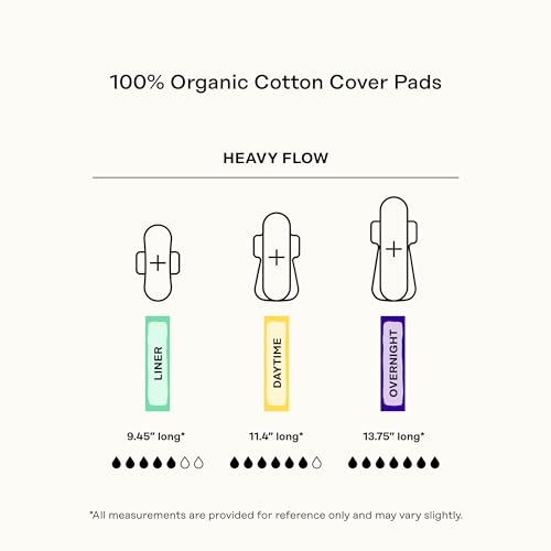 The Honey Pot Company - Herbal Panty Liners for Women - Heavy Flow w/Wings - Infused w/Essential Oils for Cooling Effect & Organic Cotton Cover - Feminine Care - 20 ct