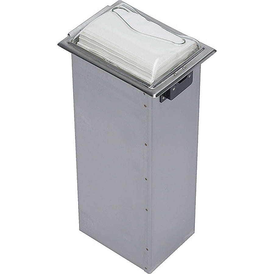 1-PACK OF DISPENSER NAPKIN CAB S/S CLR