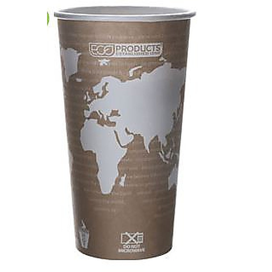 20-PACK OF CUP PAPER HOT WORLD COMPOST 20