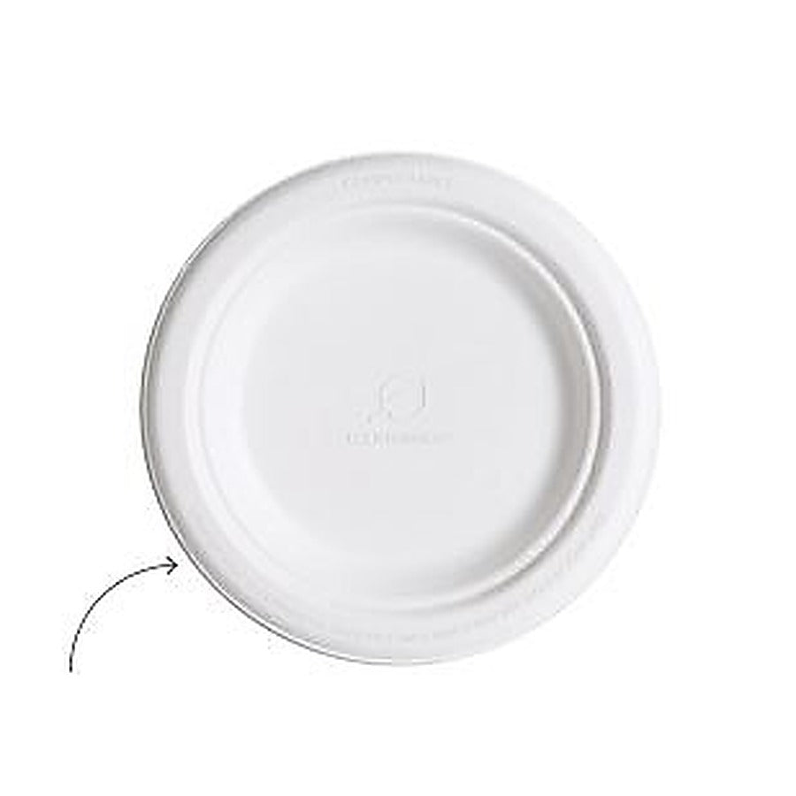 500-PACK OF PLATE PAPER 9 SUGAR CANE