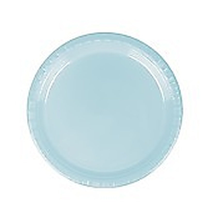 12-PACK OF Plate Plas Dessert Pastel Blue 7"d