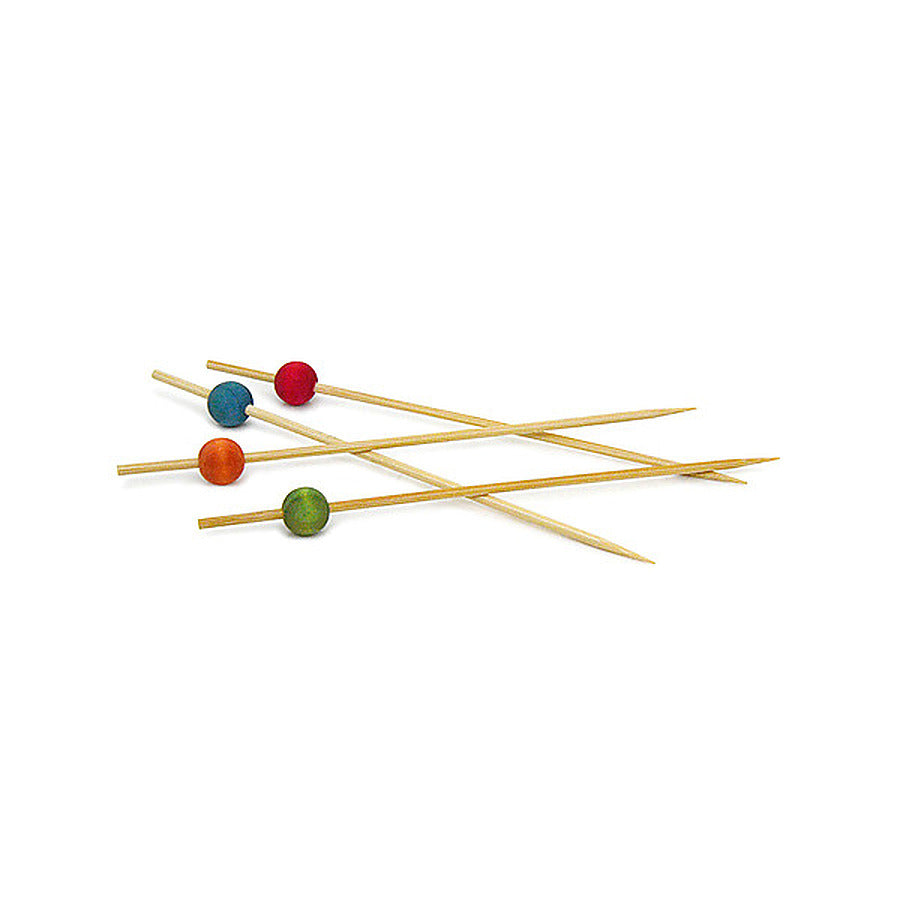 12-PACK OF PICK WOOD BALL ASSORT COLORS