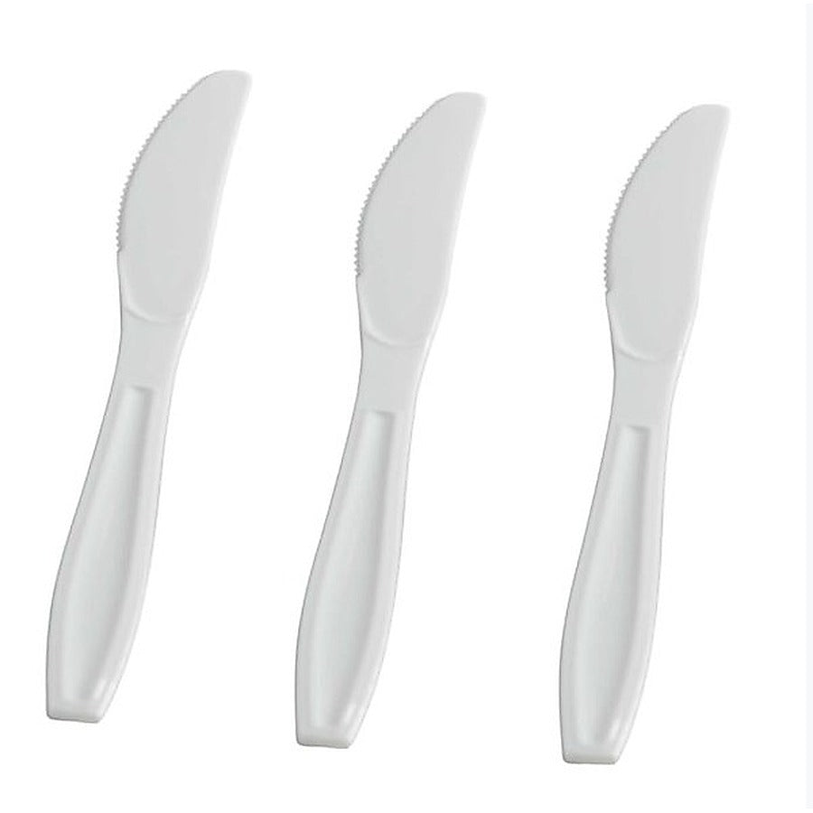 1000-PACK OF CUTLERY PLASTIC KNF BULK WHT