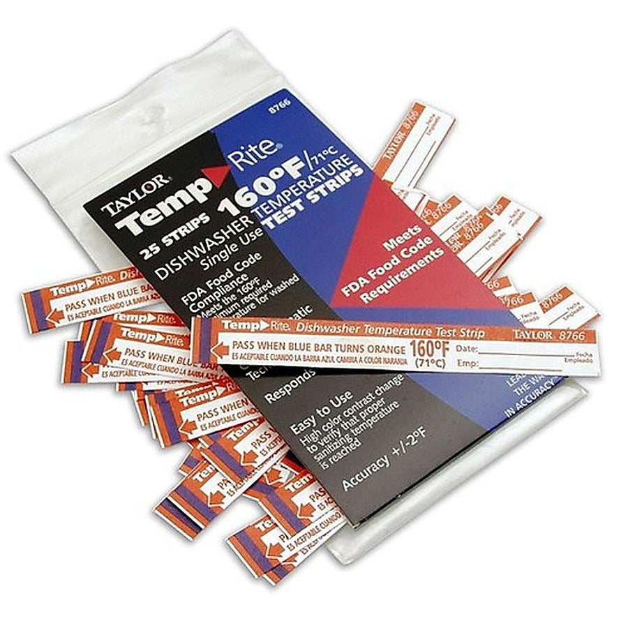 1- PACK OF Strip Test Dishwasher 160 F
