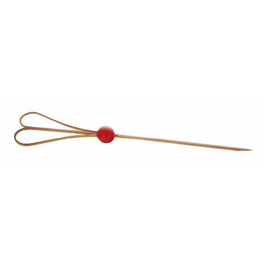 1000-PACK OF PICK BAMBOO HRT RD BL 6"