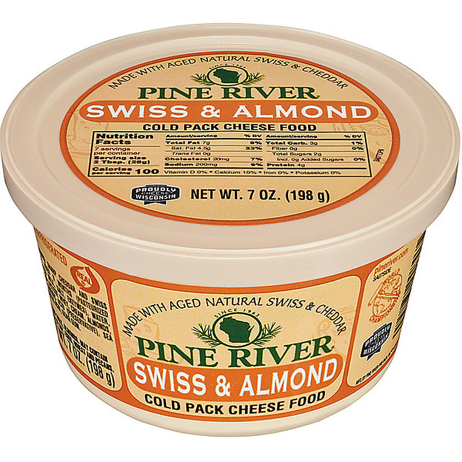 12-PACK OF CHEESE SPREAD SWISS ALMOND