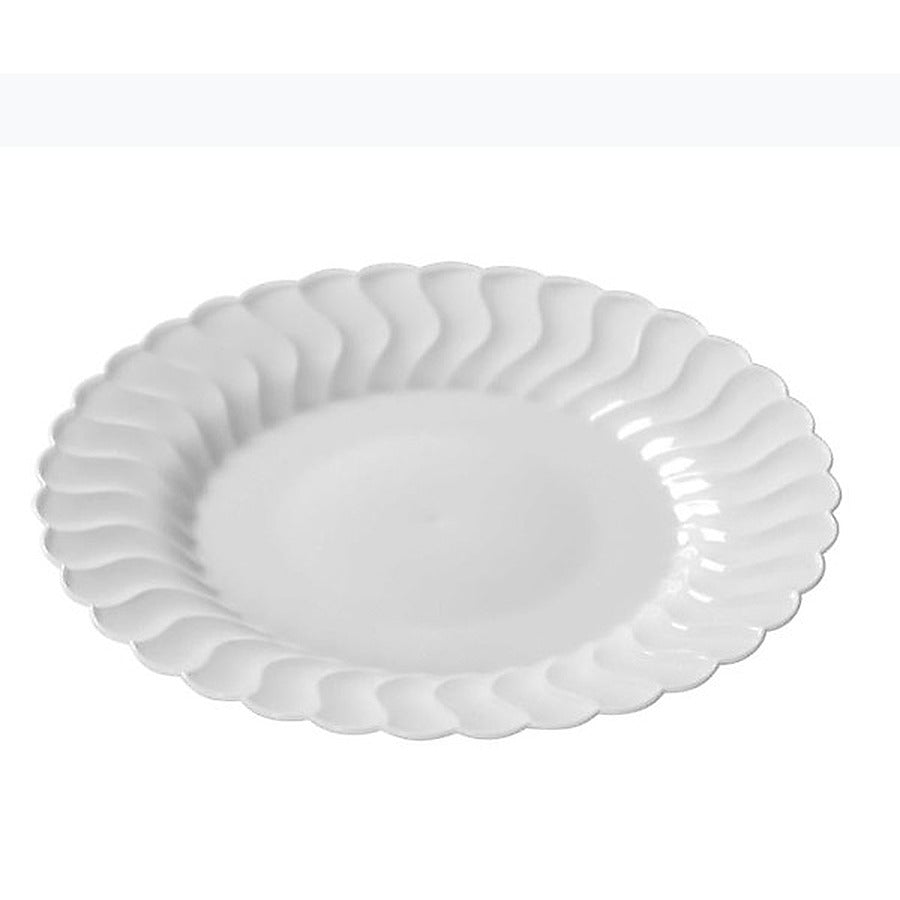 180-PACK OF PLATE PLAS SAL WHT FLRWARE