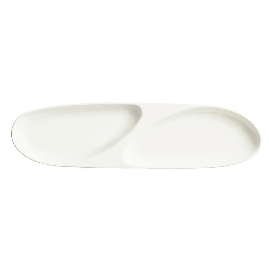 12-PACK OF TRAY CERAMIC 2 WELL SLENDA