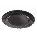 144-PACK OF PLATE PLAS DINNER BLK FLRWRE