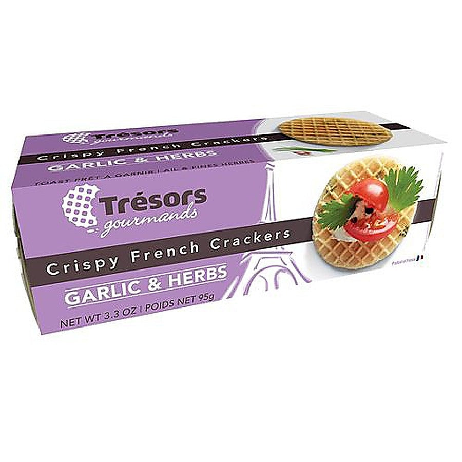 12-PACK OF CRACKER CRISP GARLIC HERB