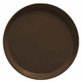 12-PACK OF TRAY ROUND FBRGLS BRAZL BRN