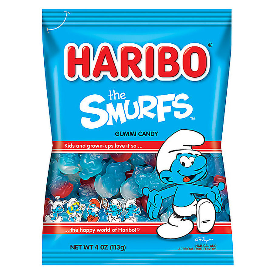 12-PACK OF CANDY GUMMY SMURFS BLUE