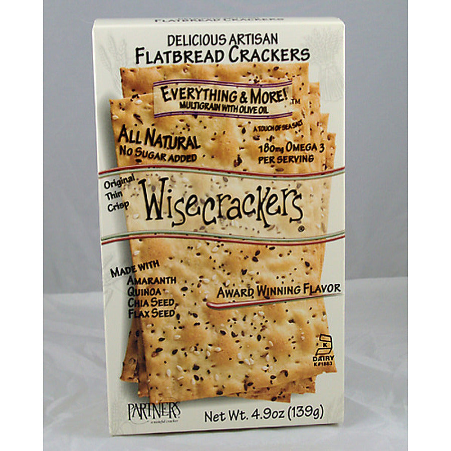 6-PACK OF CRACKER FLATBREAD EVERYTHING
