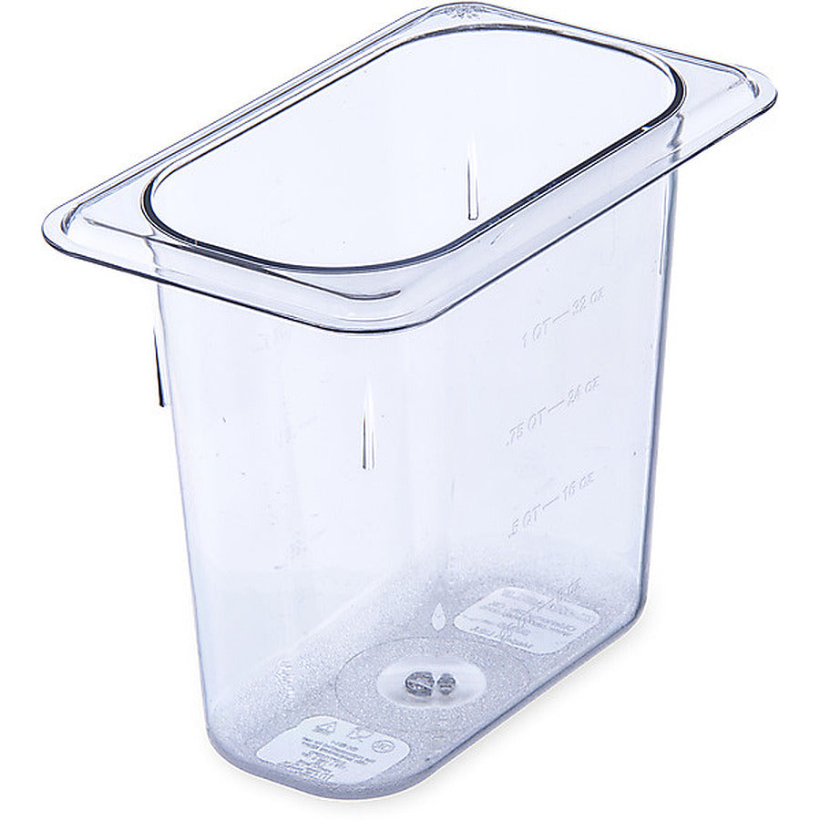6-PACK OF PAN FOOD CLR 1/9TH 6" DEEP