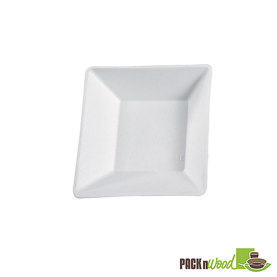 20-PACK OF PLATE WHT SUGAR CANE SQ 5.1