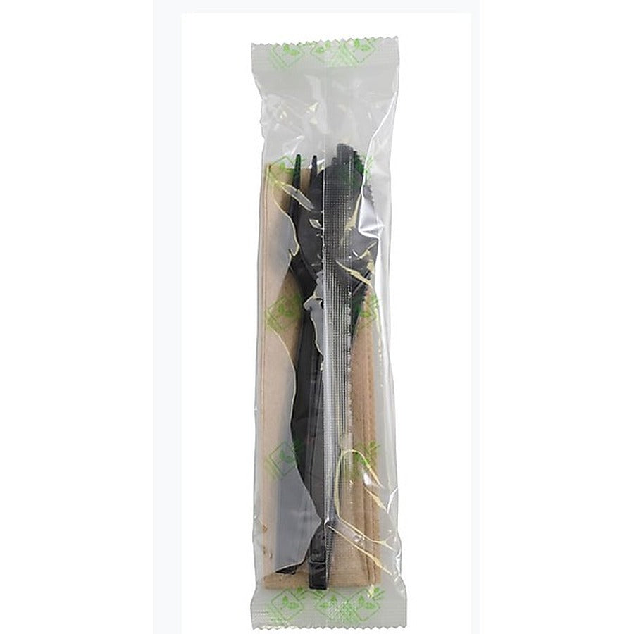 1-PACK OF KIT CUTLERY F,S,K, W/NAP BLK