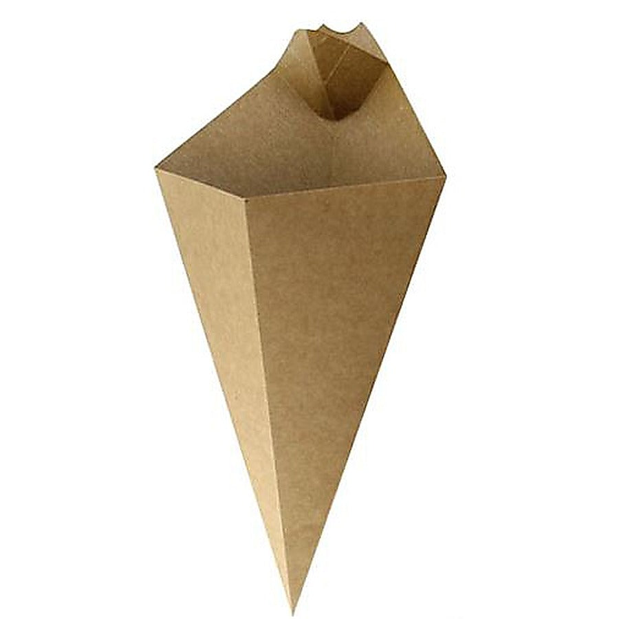 1-PACK OF CONE PAPER KRAFT W/DIP CUP