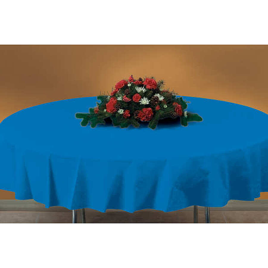 12-PACK OF COVER TABLE DISP PLS RYL BLU