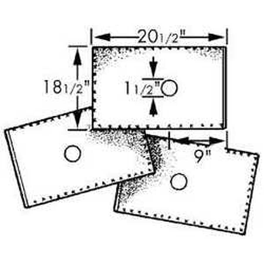 100-PACK OF Filter Paper 18.5 Inch X 20.25 Inch