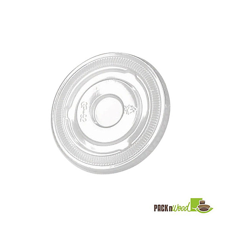 1-PACK OF LID CUP FLT CLR PLS RN 3.1D