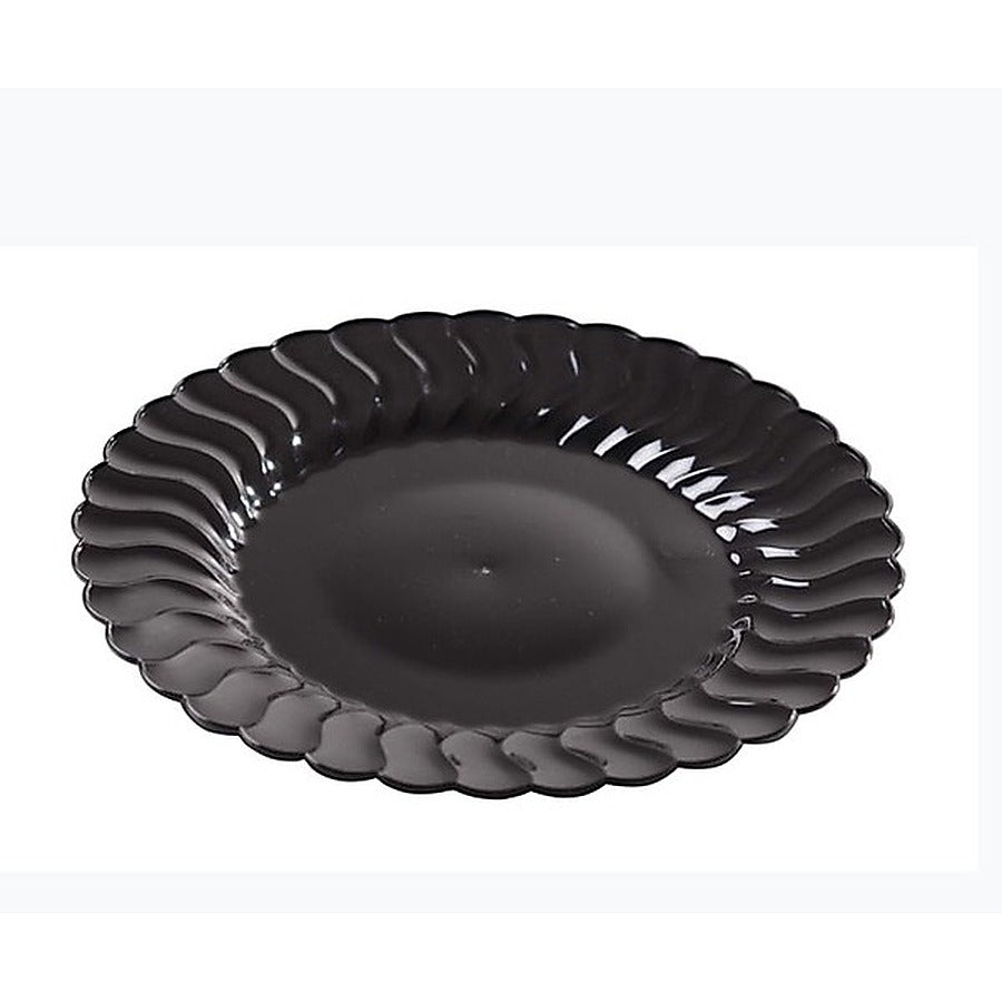 180-PACK OF PLATE PLAS SAL BLK FLRWARE