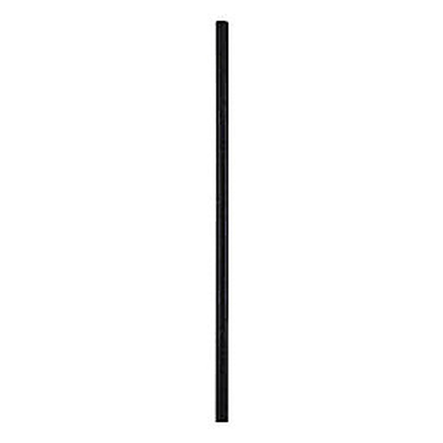 1-PACK OF STRAW PAPER BLK UNWRP 7.75"