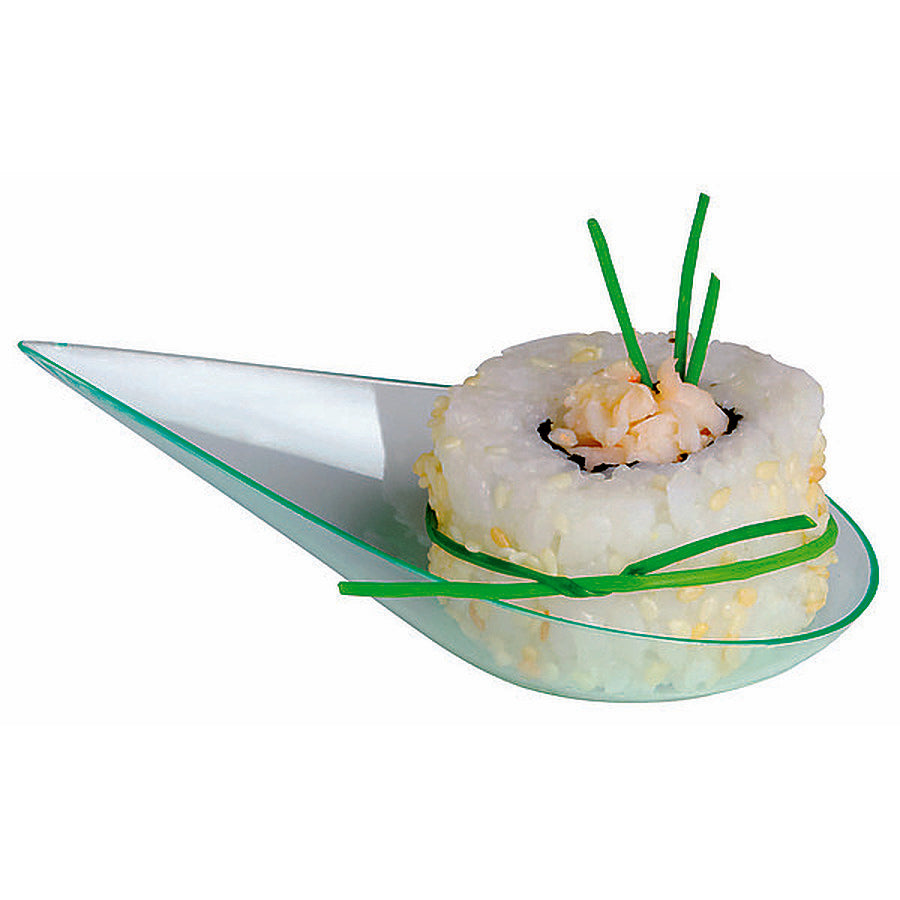 300-PACK OF DISH PLASTIC GREEN DROP TRANS