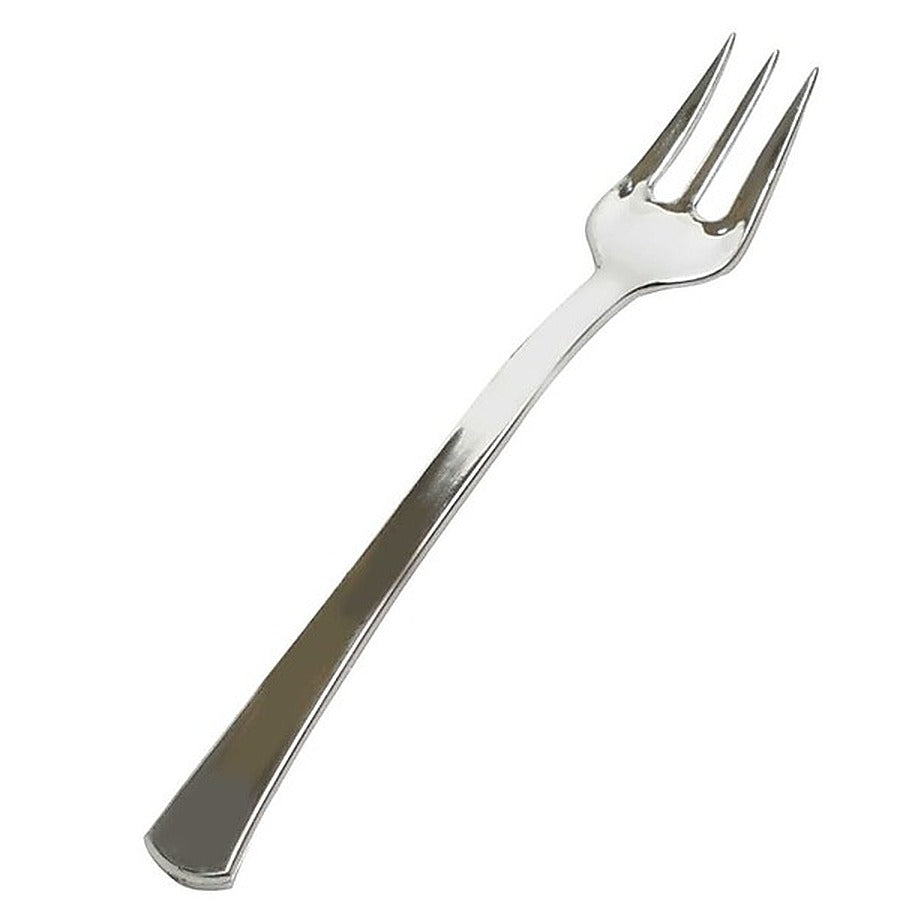 960-PACK OF FORK PLAS TINY TASTING SILVER