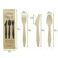 1-PACK OF CUTLERY KIT WOOD