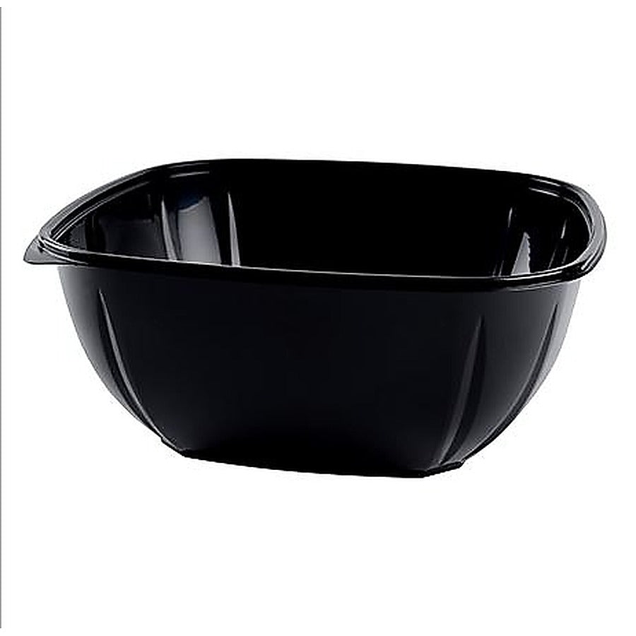 50-PACK OF BOWL PLAS PET SQR BLK 160OZ