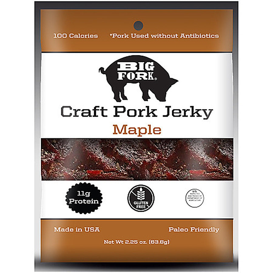 8-PACK OF PORK JERKY MAPLE