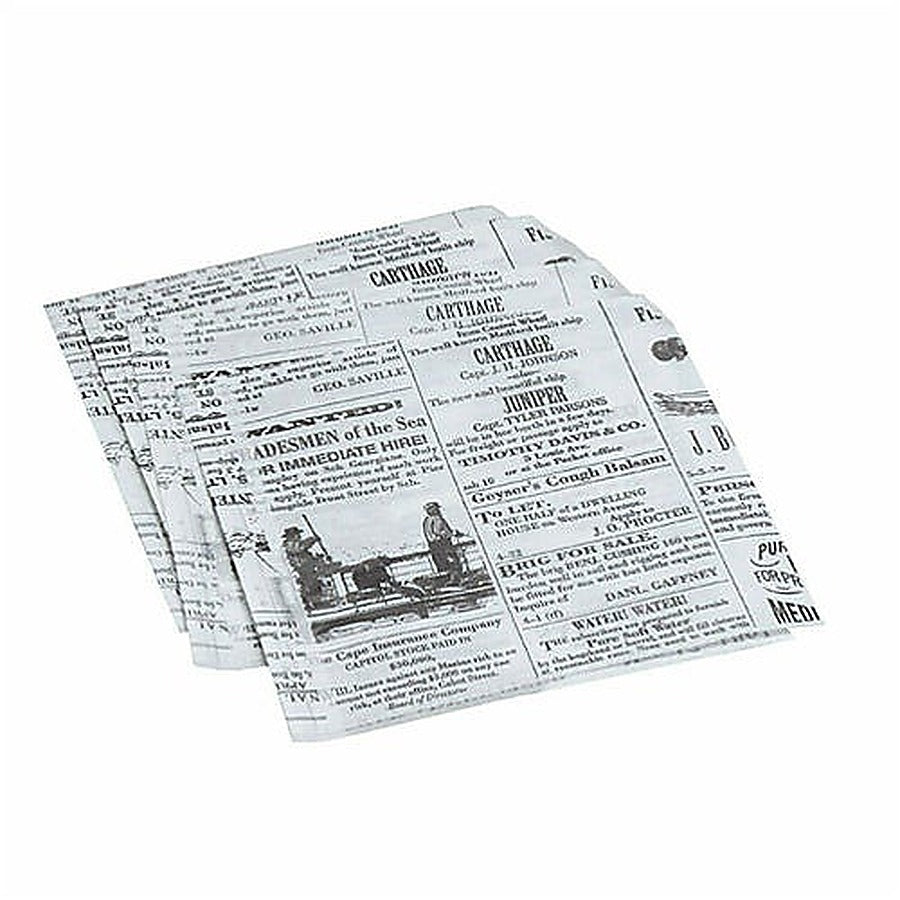 250-PACK OF BAG PAPR LINER NEWSPR BLCHD