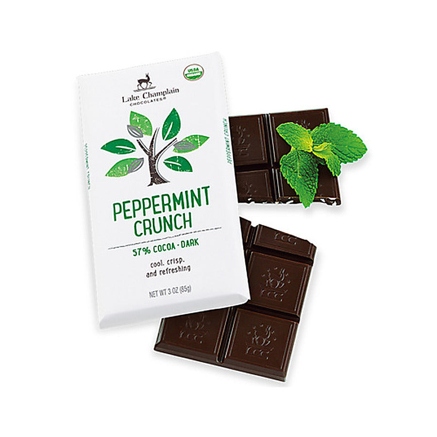 12-PACK OF BAR CHOC 57% PEPPERMINT CRUNCH