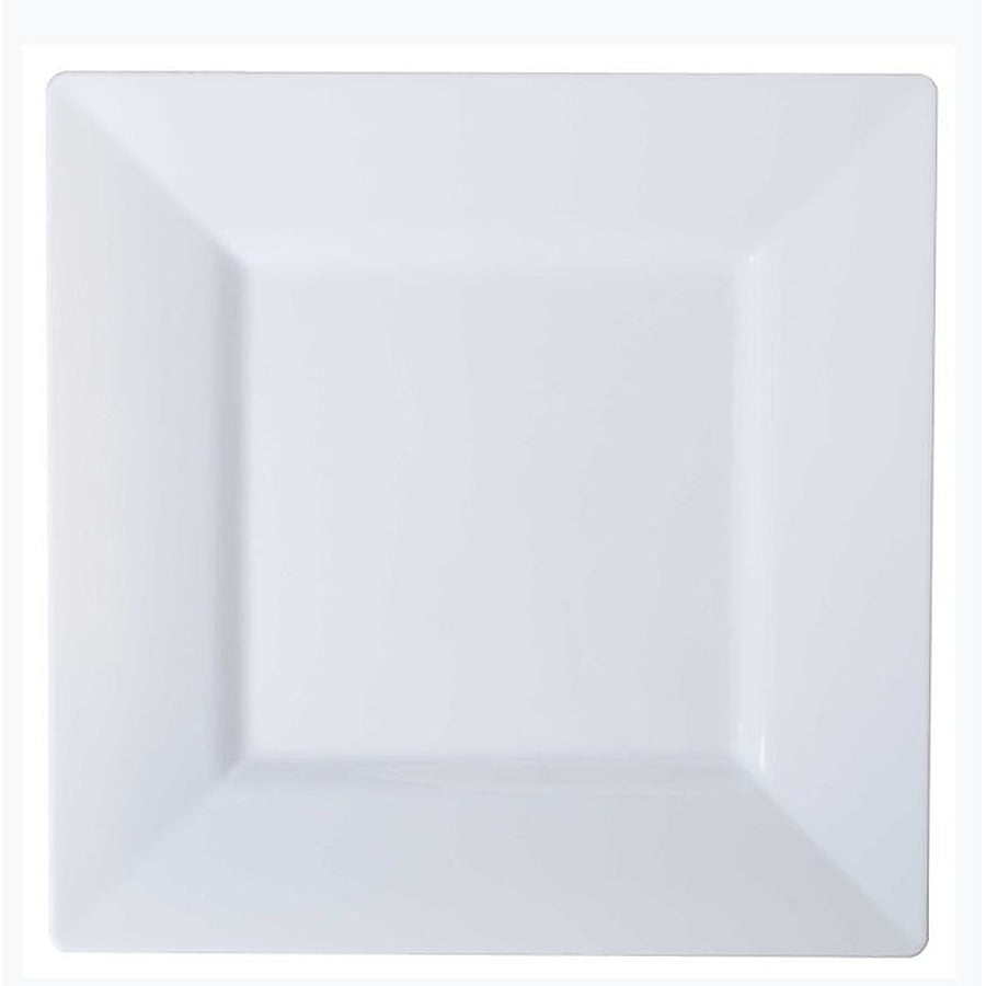 120-PACK OF PLATE PLAS DSRT SQUARE WHT