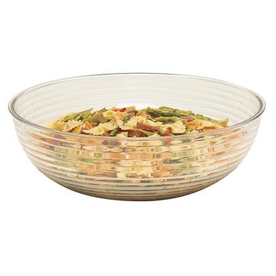 12-PACK OF BOWL POLY CW RD RBBD CL 1.65QT