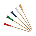1000-PACK OF SKEWER BAMBOO GOLF TEE ASST'D