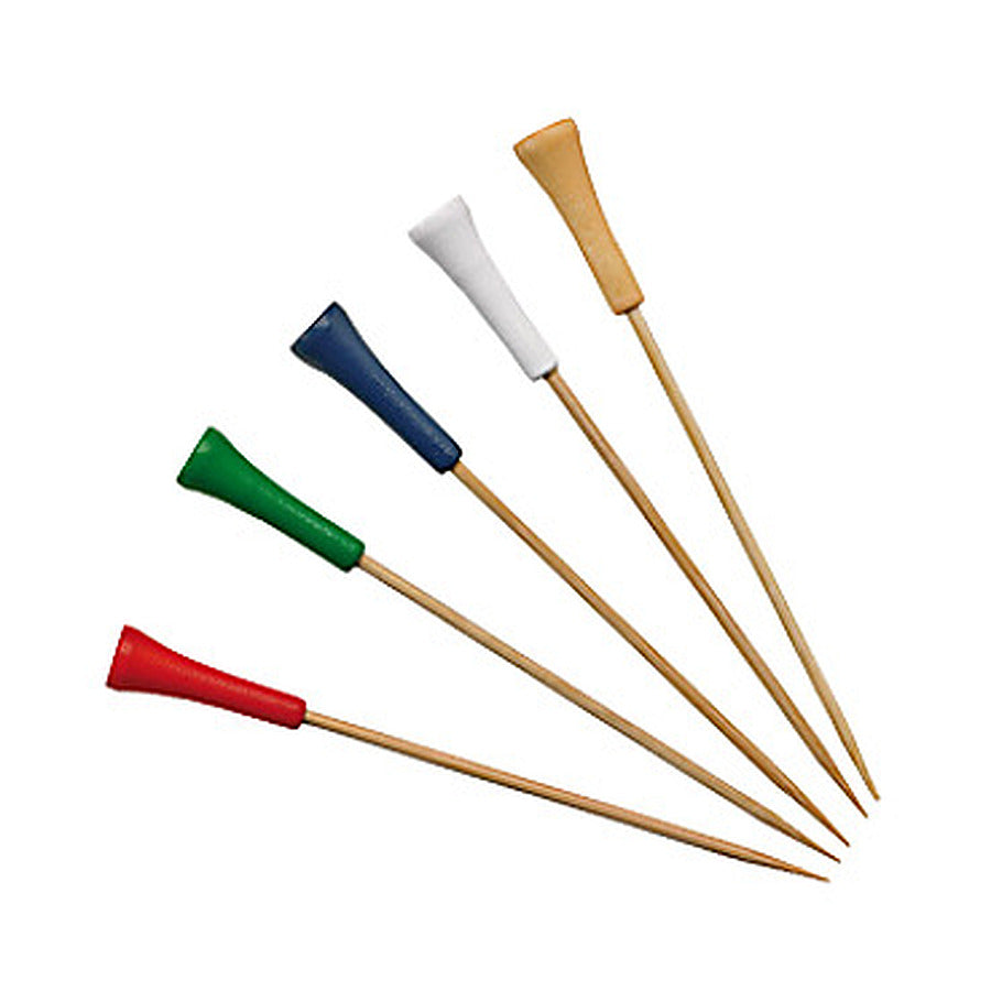 1000-PACK OF SKEWER BAMBOO GOLF TEE ASST'D