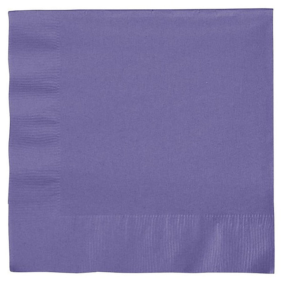 12-PACK OF Napkin Bev 2-ply Purple Square 10"