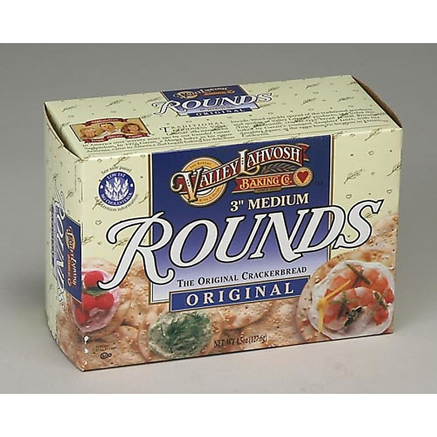 12-PACK OF CRACKER BREAD RND 3IN LAVOSH