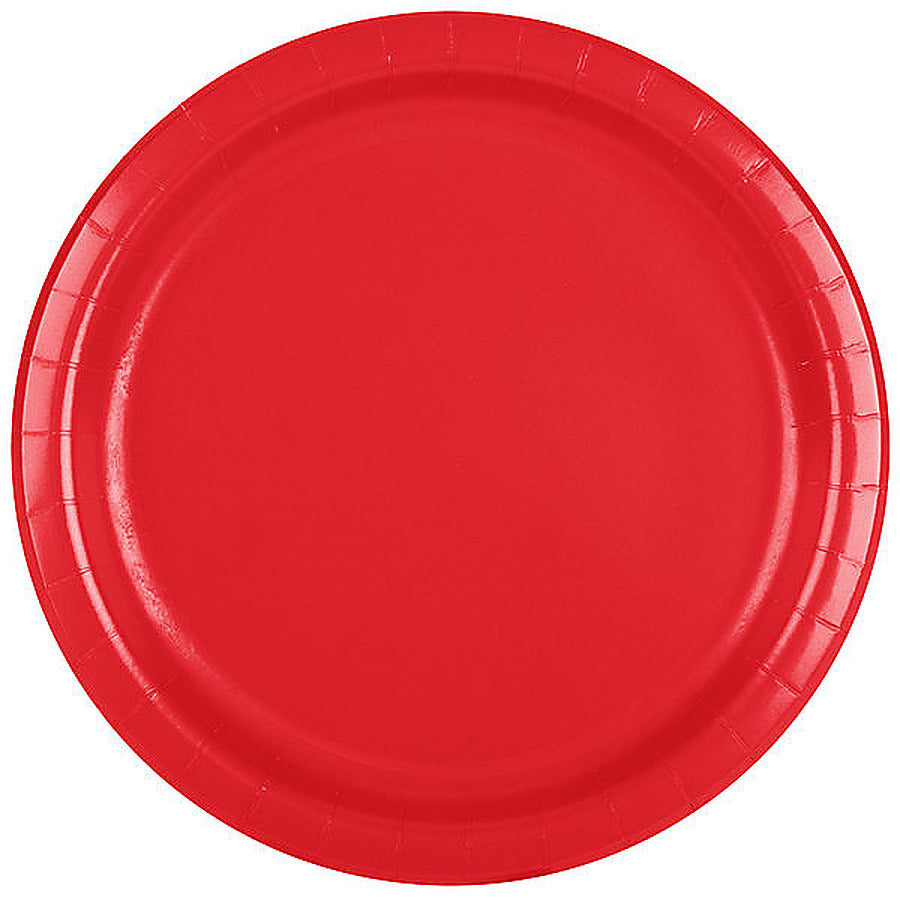 10-PACK OF Plate Papr Dinner Classic Red 8.75"