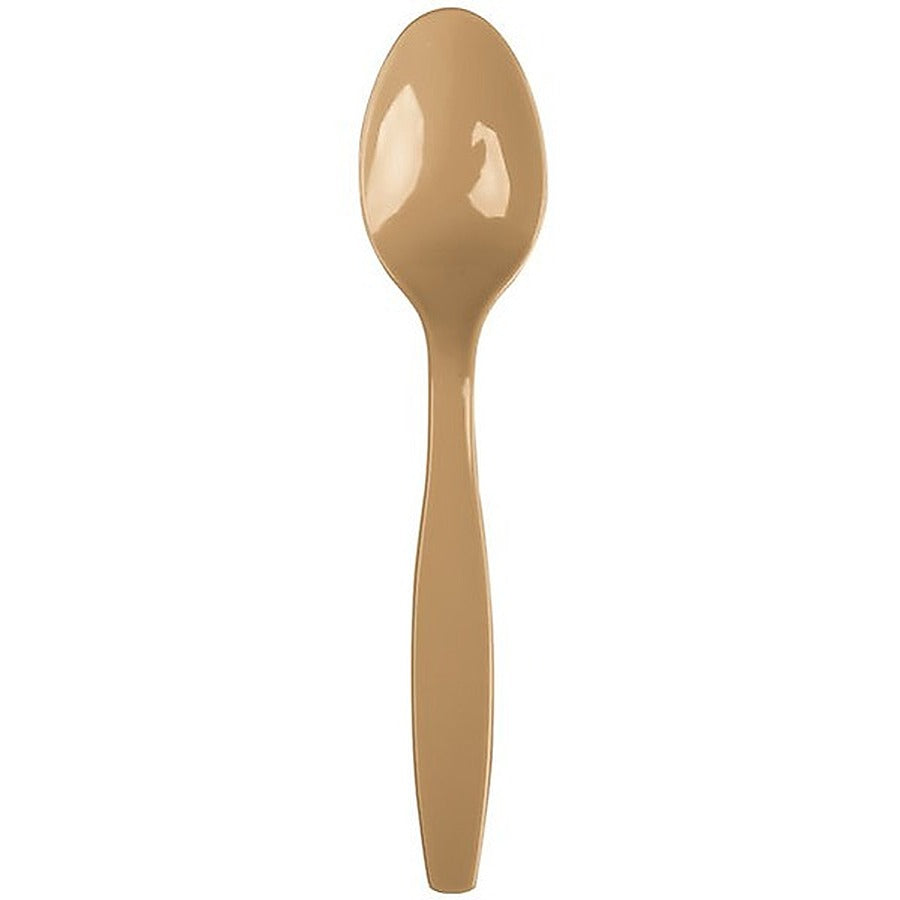 12-PACK OF SPOON PLAS GLTTRNG GLD 6"L