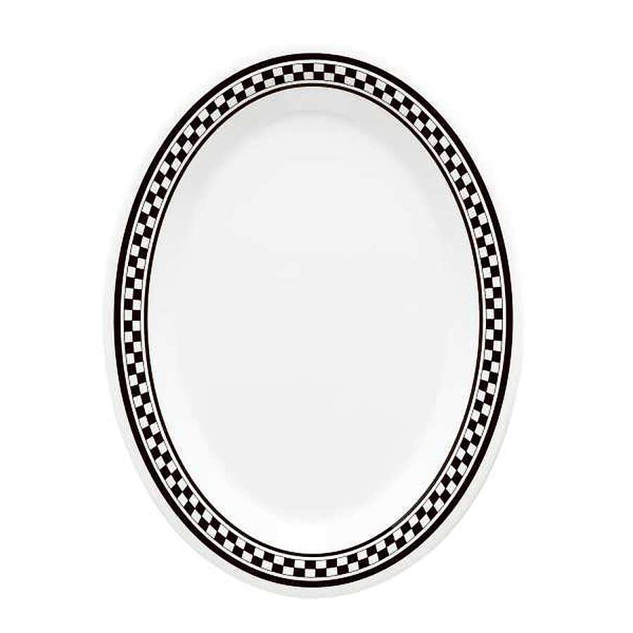 12-PACK OF PLATTER PLAS 12X9 CHEXERS DIAM