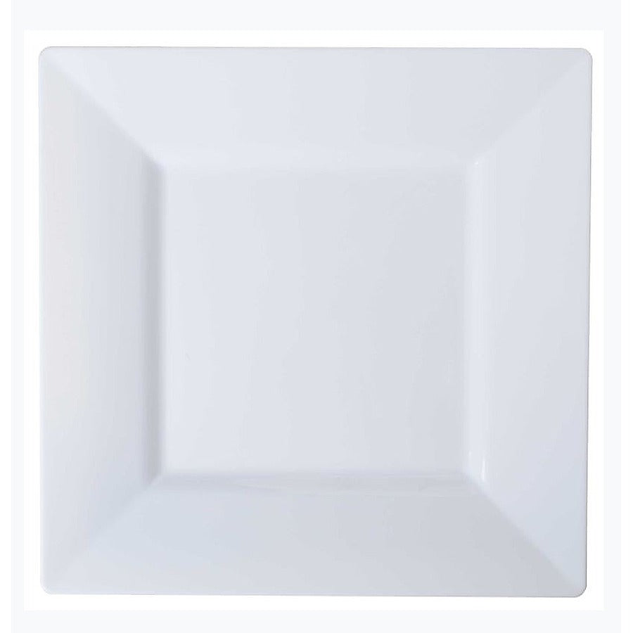 120-PACK OF Plate Plastic White Square