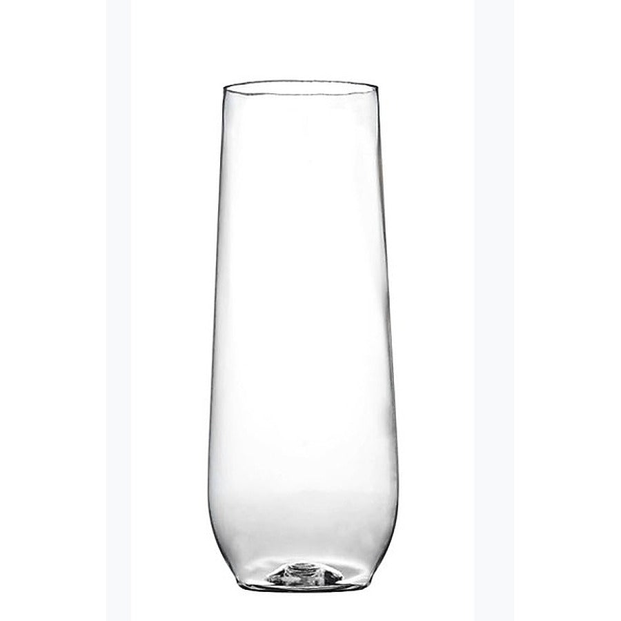 64-PACK OF Glass Plastic Flute Stemless