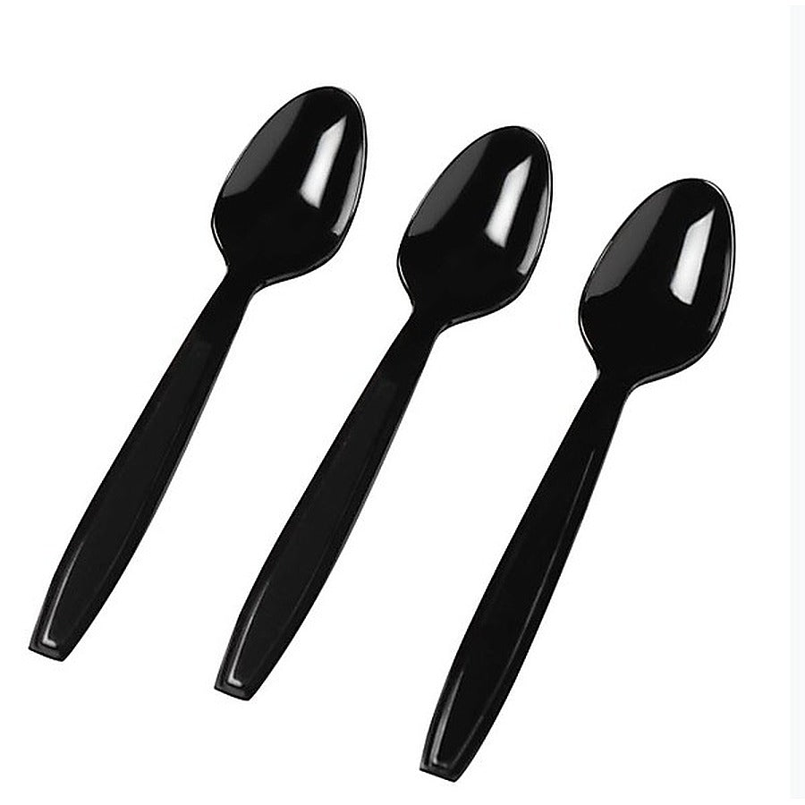 1000-PACK OF CUTLERY PLASTIC SPOON BULK BLK