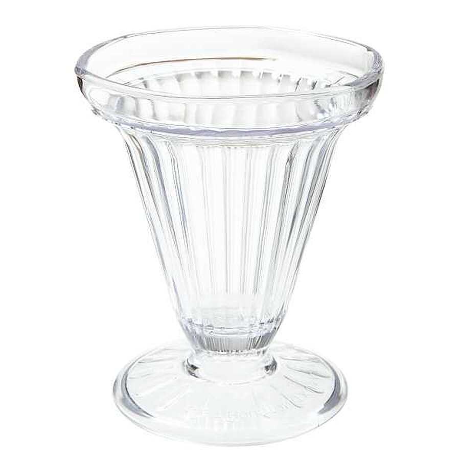 24-PACK OF Cup Dsrt Styrene Acrylonitrile Ice Cream Clear 6 Ounces